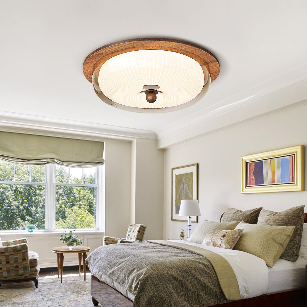 Vintage Solid Wood Ceiling Lamp