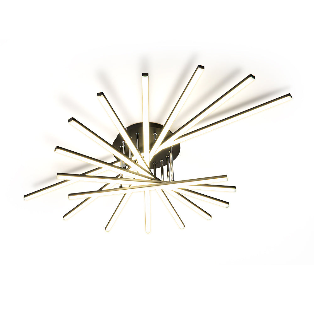 115W Stellated Line Radial Ceiling Light