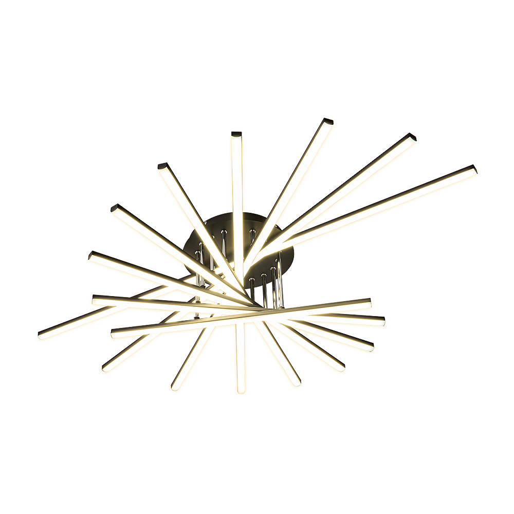 115W Stellated Line Radial Ceiling Light