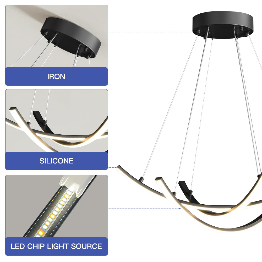 Dimmable Linear LED Island Lamp