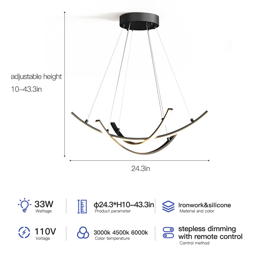 Dimmable Linear LED Island Lamp