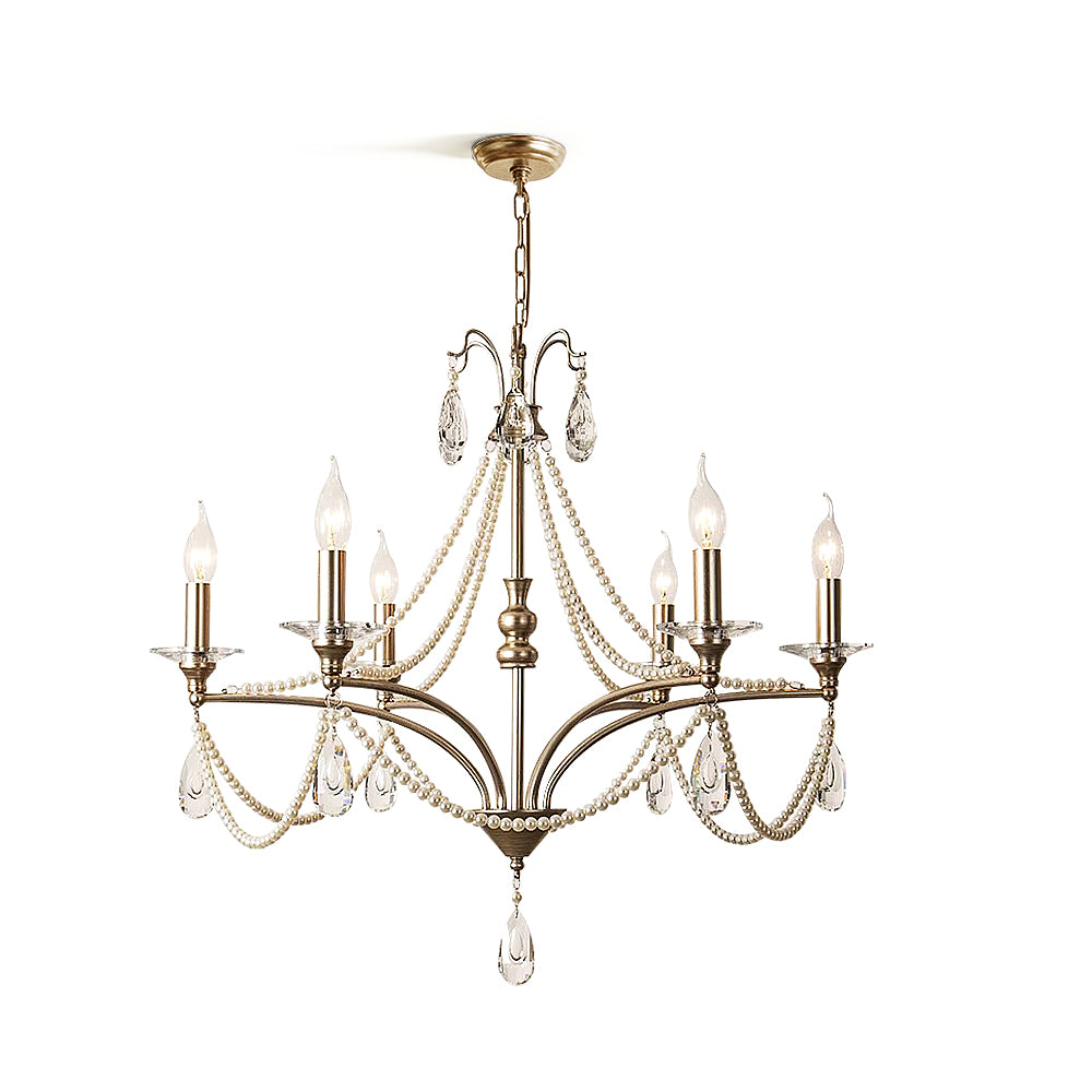 Pearl Beauty High Gloss Crystal Chandelier