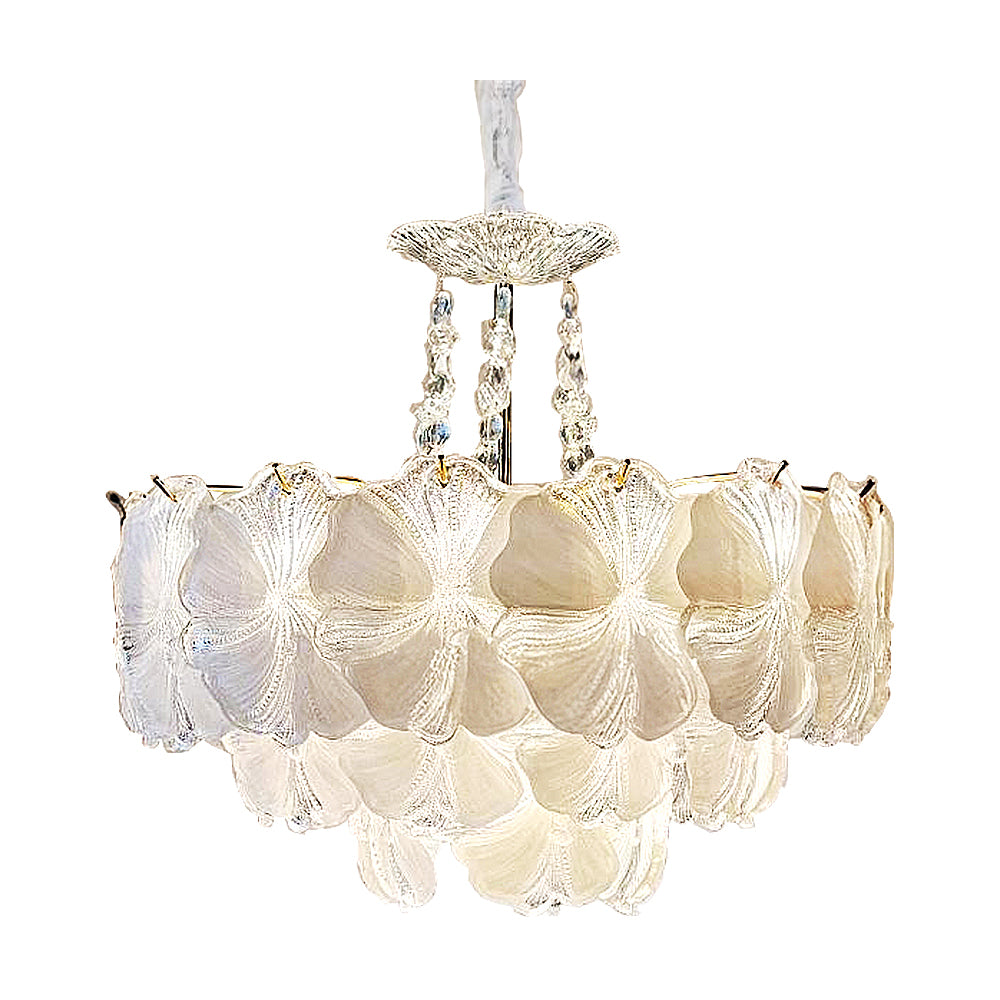 American Glass Flower Crystal Chandelier