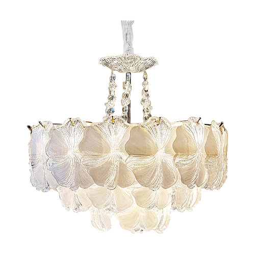 American Glass Flower Crystal Chandelier