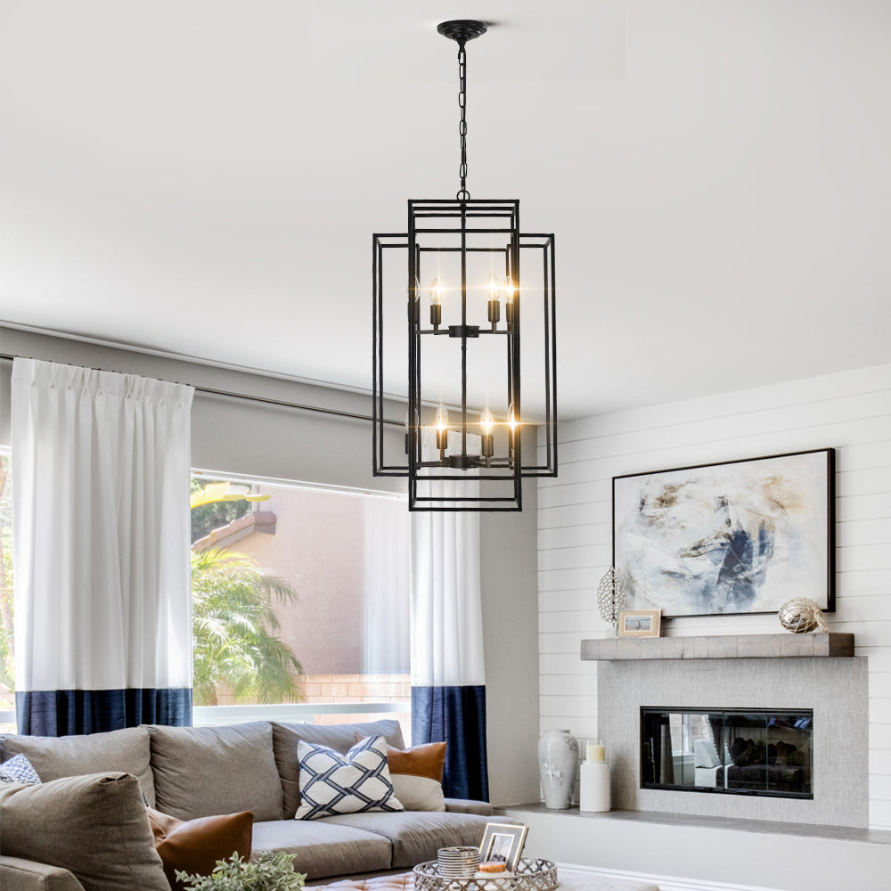 Canary Geometric Frame Pendant Light