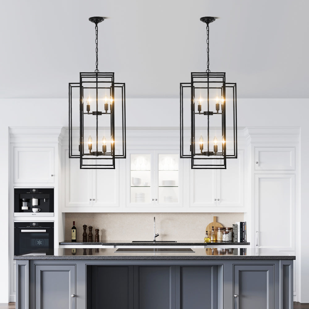 Canary Geometric Frame Pendant Light