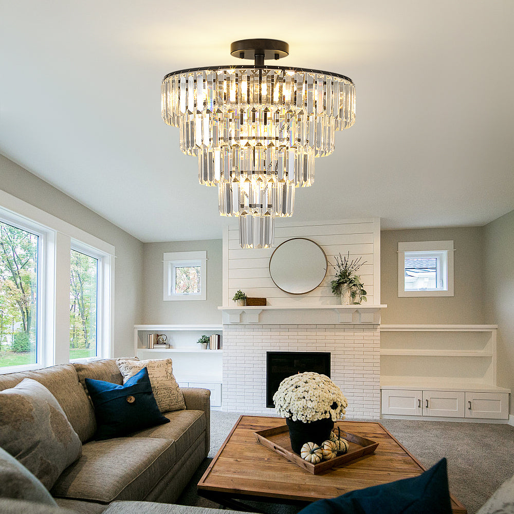 Morden Villa Round Crystal Chandelier