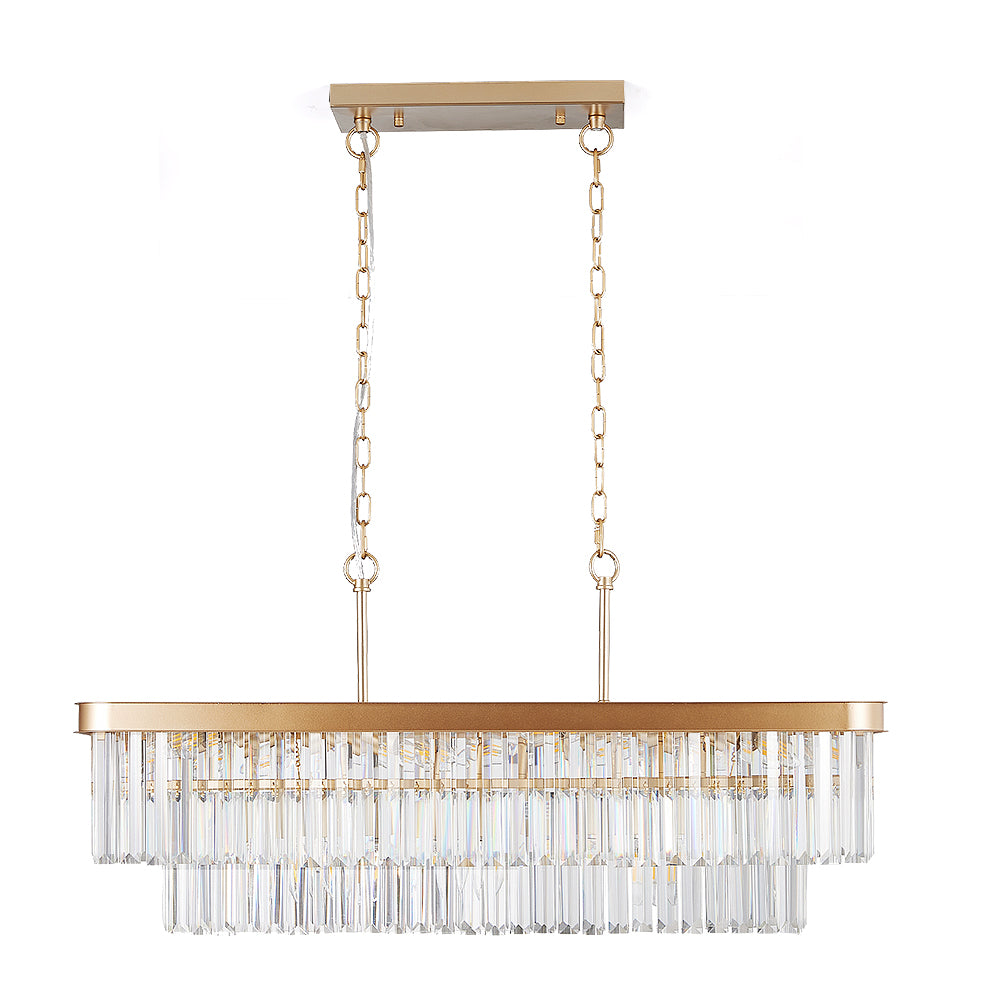 Kitchen Crystal Long Bar Lamp