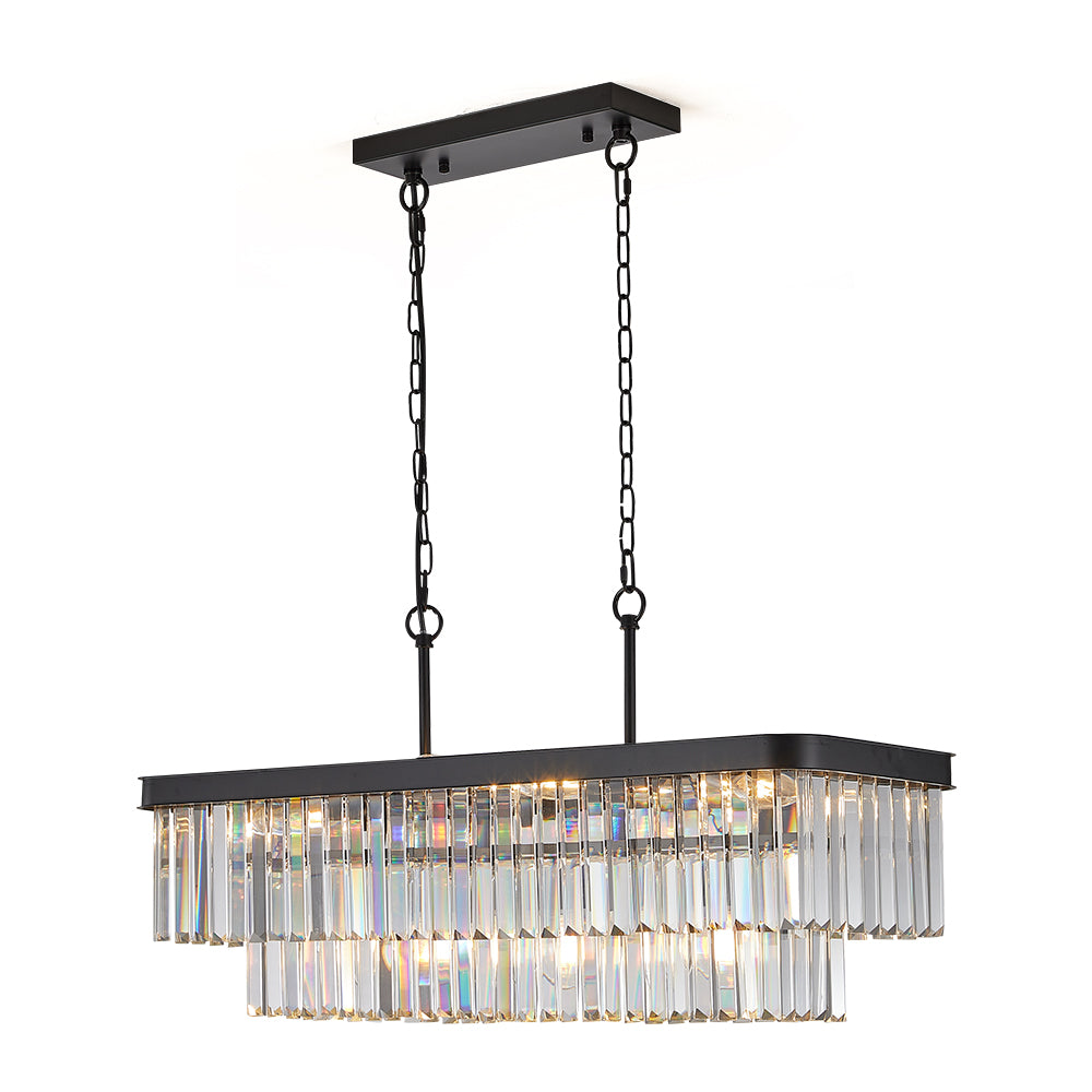 Kitchen Crystal Long Bar Lamp