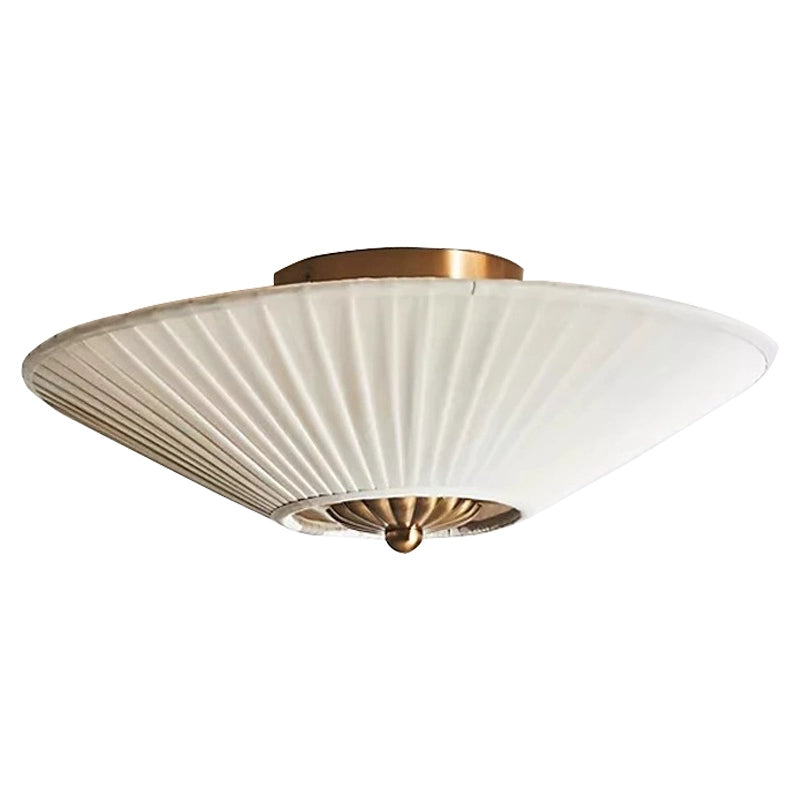 Antique Pleated Fabric Ceiling Lamp